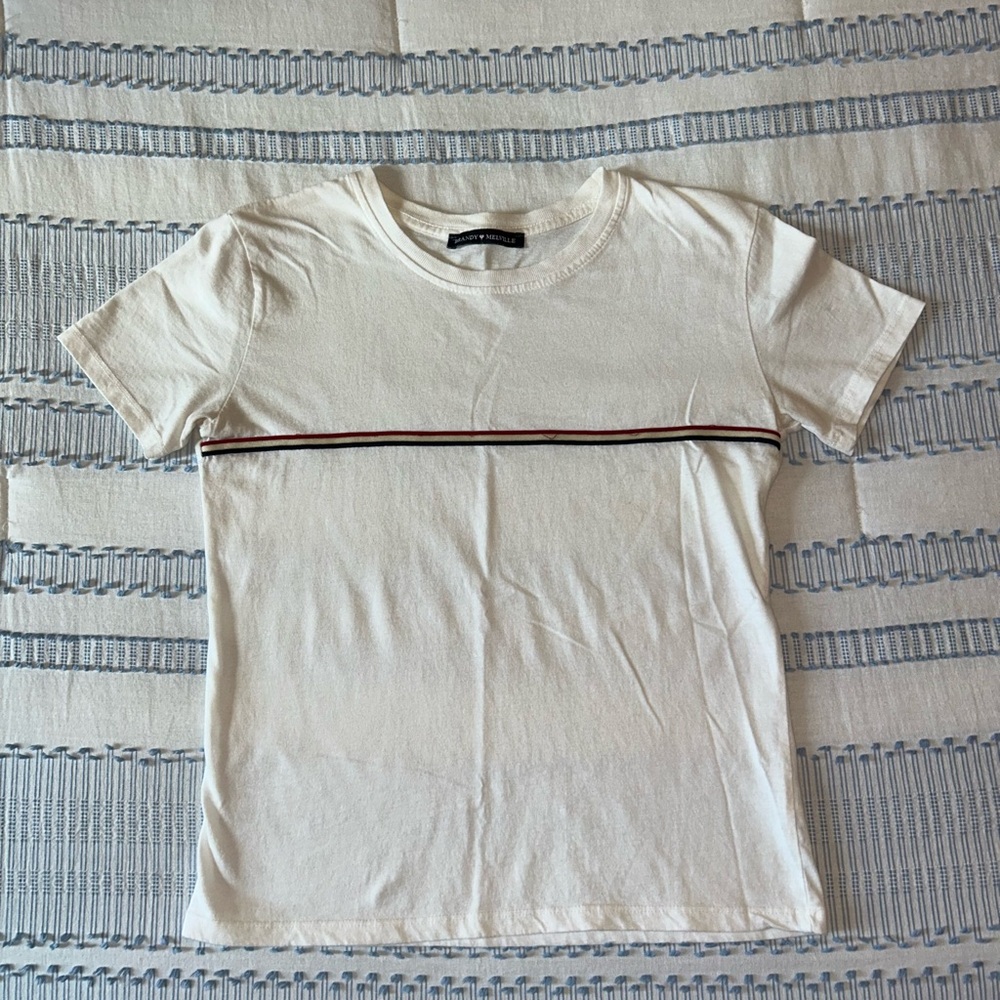 Brandy Melville Short Sleeve Striped T-Shirt